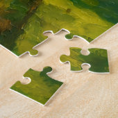 Impressionistic Squirrel in Forest Foliage ジグソーパズル (側面)