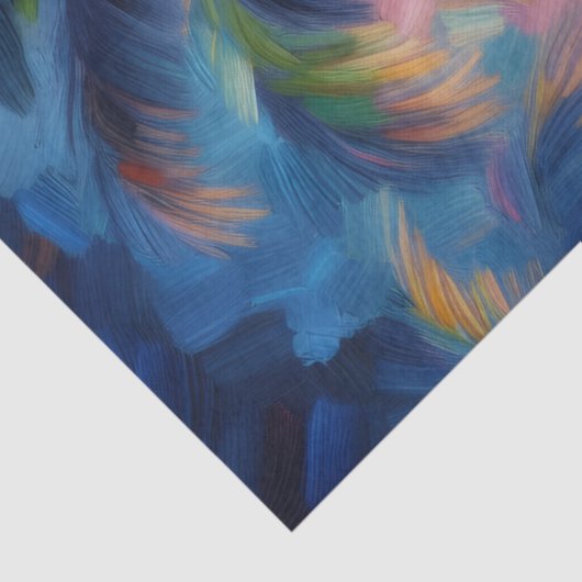 Impressionistic Tropical Palm Tree Decoupage  薄葉紙 (詳細)