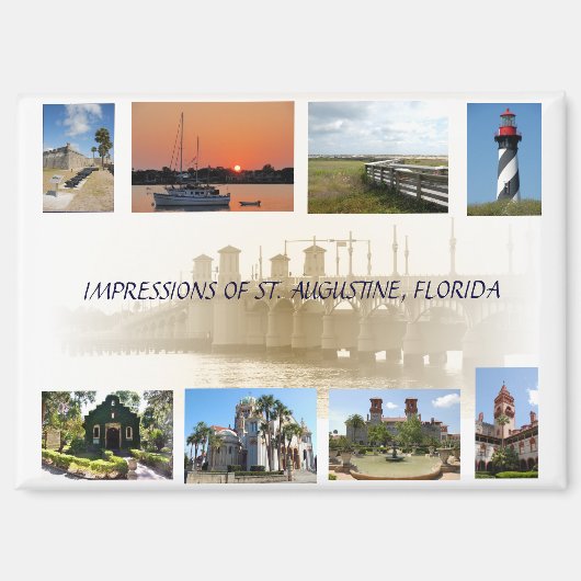 Impressions of St. Augustine, Florida マグネット (正面)