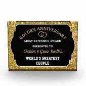Impressive Golden Anniversary Custom Award  フォトブロック (正面)