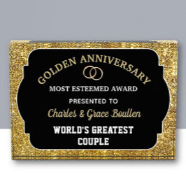 Impressive Golden Anniversary Custom Award  フォトブロック