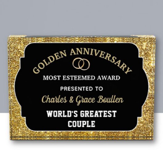 Impressive Golden Anniversary Custom Award  フォトブロック
