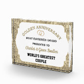 Impressive Golden Anniversary Custom Award フォトブロック (右)