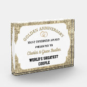 Impressive Golden Anniversary Custom Award フォトブロック (左)