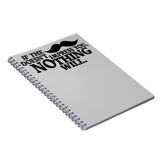 Impressive Moustache custom color notebook ノートブック (右側)