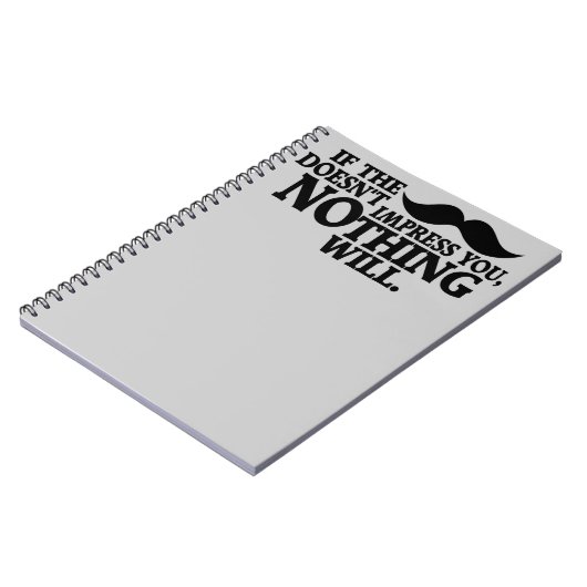 Impressive Moustache custom color notebook ノートブック (左側)
