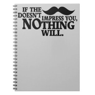 Impressive Moustache custom color notebook ノートブック