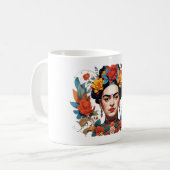 imprimé Frida Kahlo コーヒーマグカップ (正面左)