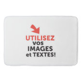 Imprimer vos conceptions en ligne en français バスマット (正面)