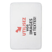 Imprimer vos conceptions en ligne en français バスマット (正面縦)