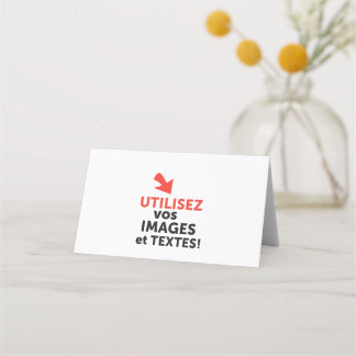 Imprimer vos conceptions en ligne en français プレイスカード