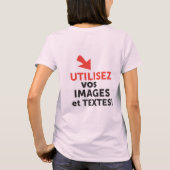 Imprimer vos designs en ligne DIY en Français Tシャツ (裏面)