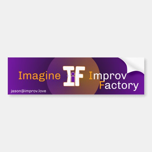 Improvのバンパーステッカー2016年を想像して下さい バンパーステッカー (正面)