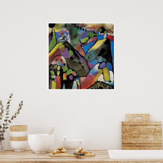 Improvisation 9, abstract art by Wassily Kandinsky ポスター (キッチン)
