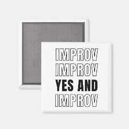 IMPROVYESと即興コメディー マグネット