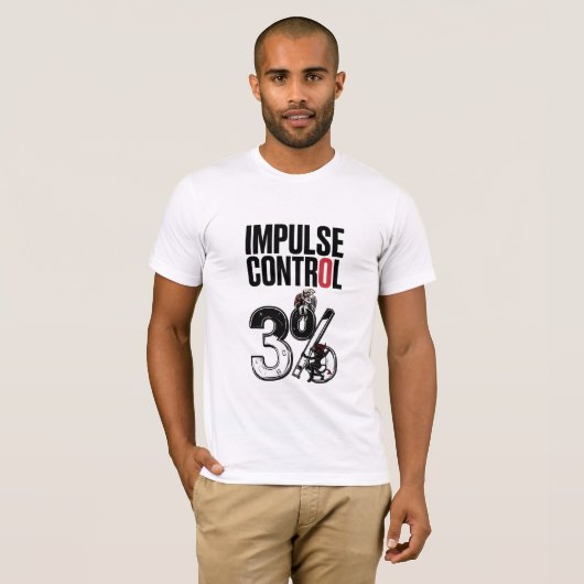 - IMPULSE CONTROL – 3% Angel vs Devil Cartoon Tシャツ (正面フル)