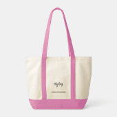 Impulse Tote : None of Yours (pink) トートバッグ (裏面)