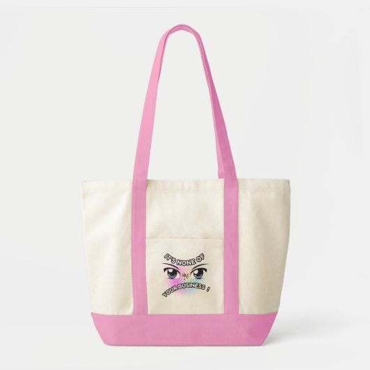 Impulse Tote : None of Yours (pink) トートバッグ (正面)