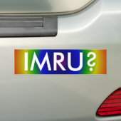 IMRUか。 バンパーステッカー (車上)