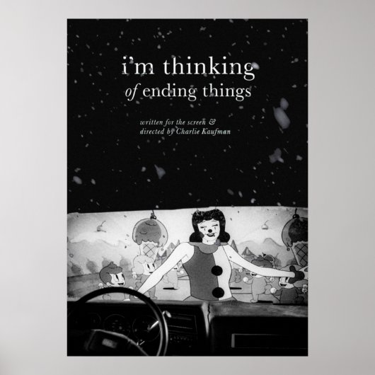 Im's 考える's ending thingsムービー ポスター (正面)