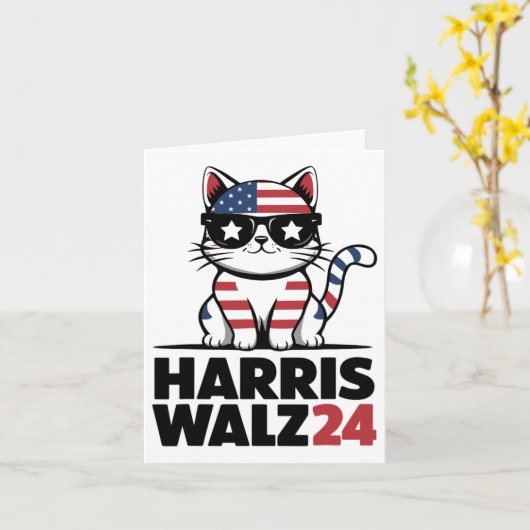Im's Kamala 話 Harris President Comma La Ameri カード (黄色い花)