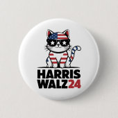 Im's Kamala 話 Harris President Comma La Ameri 缶バッジ (正面)