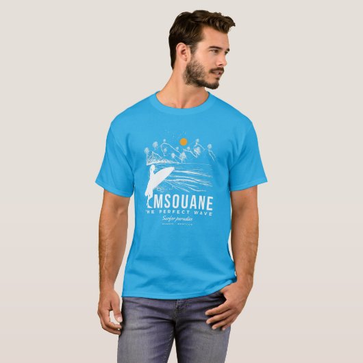 Imsouane Surf Paradise, Perfect Waves, Agadir Tシャツ (正面フル)