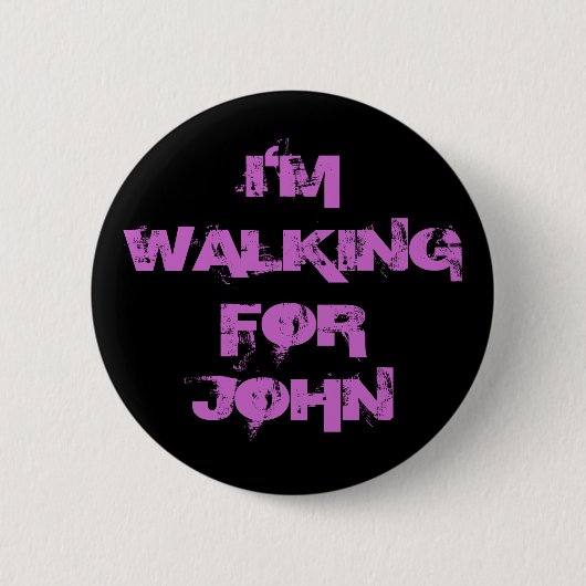 I'MWALKINGFORJOHN 缶バッジ (正面)