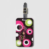 INかわいらし水玉模様収集荷札 ラゲッジタグ (正面縦)