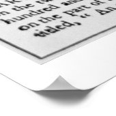 Inの強制削除を文書化する契約 ポスター (角)