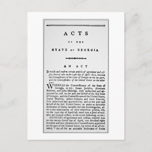 Inの強制削除を文書化する契約 ポストカード (正面)