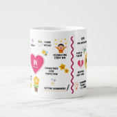 Inやる気を起こさせるまたはOutの感動的単語Mug ジャンボコーヒーマグカップ (正面)