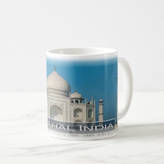 INインド – The Taj Mahal - コーヒーマグカップ (正面右)