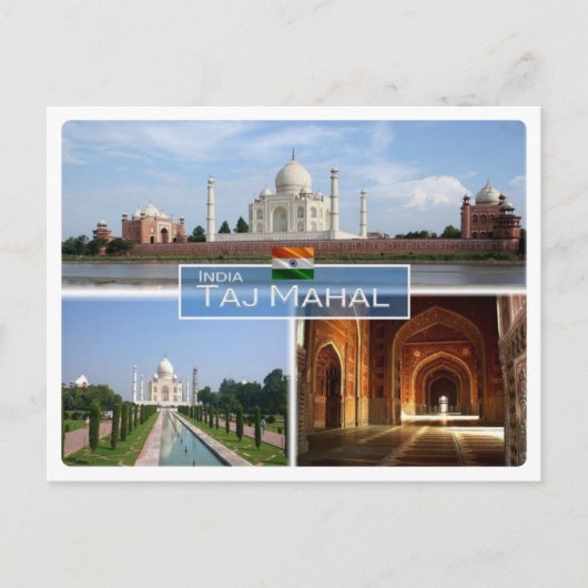 INインド – The Taj Mahal - ポストカード (正面)