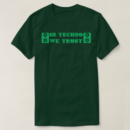 InテクノWe Trust Tシャツ (デザイン正面)
