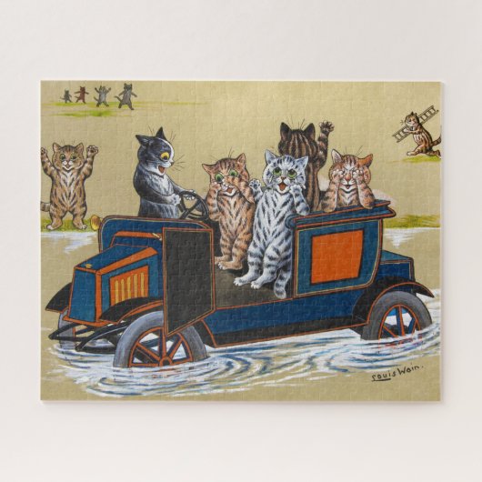 In深いウォーターby Louis Wain ジグソーパズル (横)