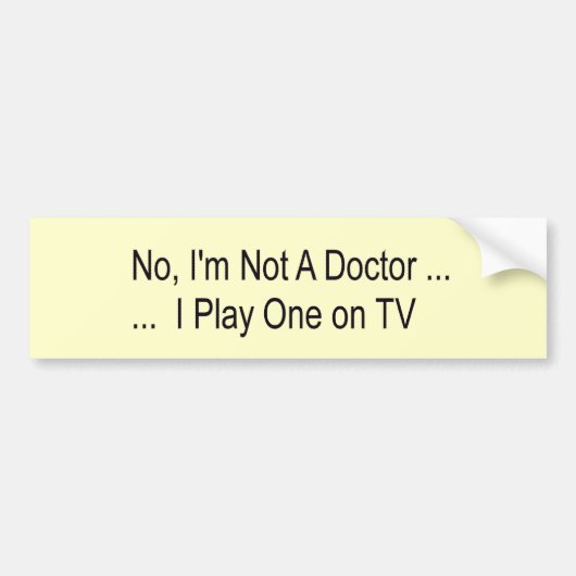 I'n無しない医者 バンパーステッカー (正面)