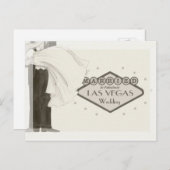 In結婚した Fabulous Las Vegas Postages ポストカード (正面/裏面)