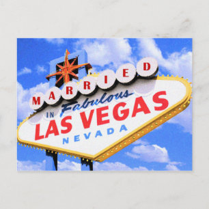 In結婚した Fabulous Las Vegas Postages ポストカード
