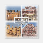 IN0032アジア、インド、ジャイプール、冷蔵庫 マグネット (正面)