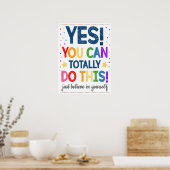 In 信じ Yourself Rainbow Classroomのポスター ポスター (キッチン)