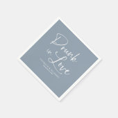 In 飲 Love書モダン道結婚の スタンダードカクテルナプキン (角)