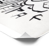 In a Between-place，インドのインクスケッチ フォトプリント (角)