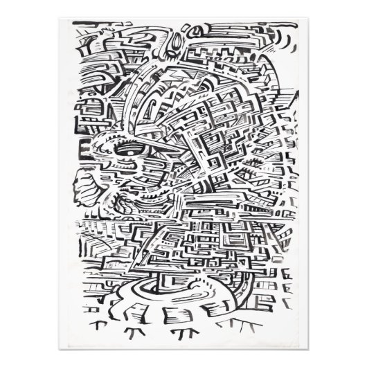 In a Between-place，インドのインクスケッチ フォトプリント (正面)