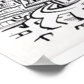 In a Between-place，インドのインクスケッチ ポスター (角)