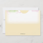 In a Bubbleフォト誕生日招待状 招待状 (裏面)