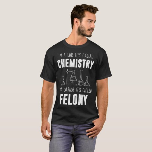 In A Lab It s Called Chemistry  Chemist Tシャツ (正面フル)