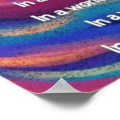 In A Messed Up World Poem Wall Poster ポスター (角)