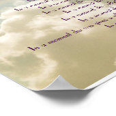 "IN A MOMENT" INSPIRATIONAL POEM POSTER ポスター (角)