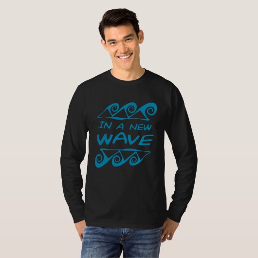 In A New Frequency Wave Surf Positive Energy Motiv Tシャツ (正面フル)